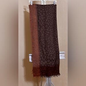 Apt. 9 Brown Leopard Print Scarf